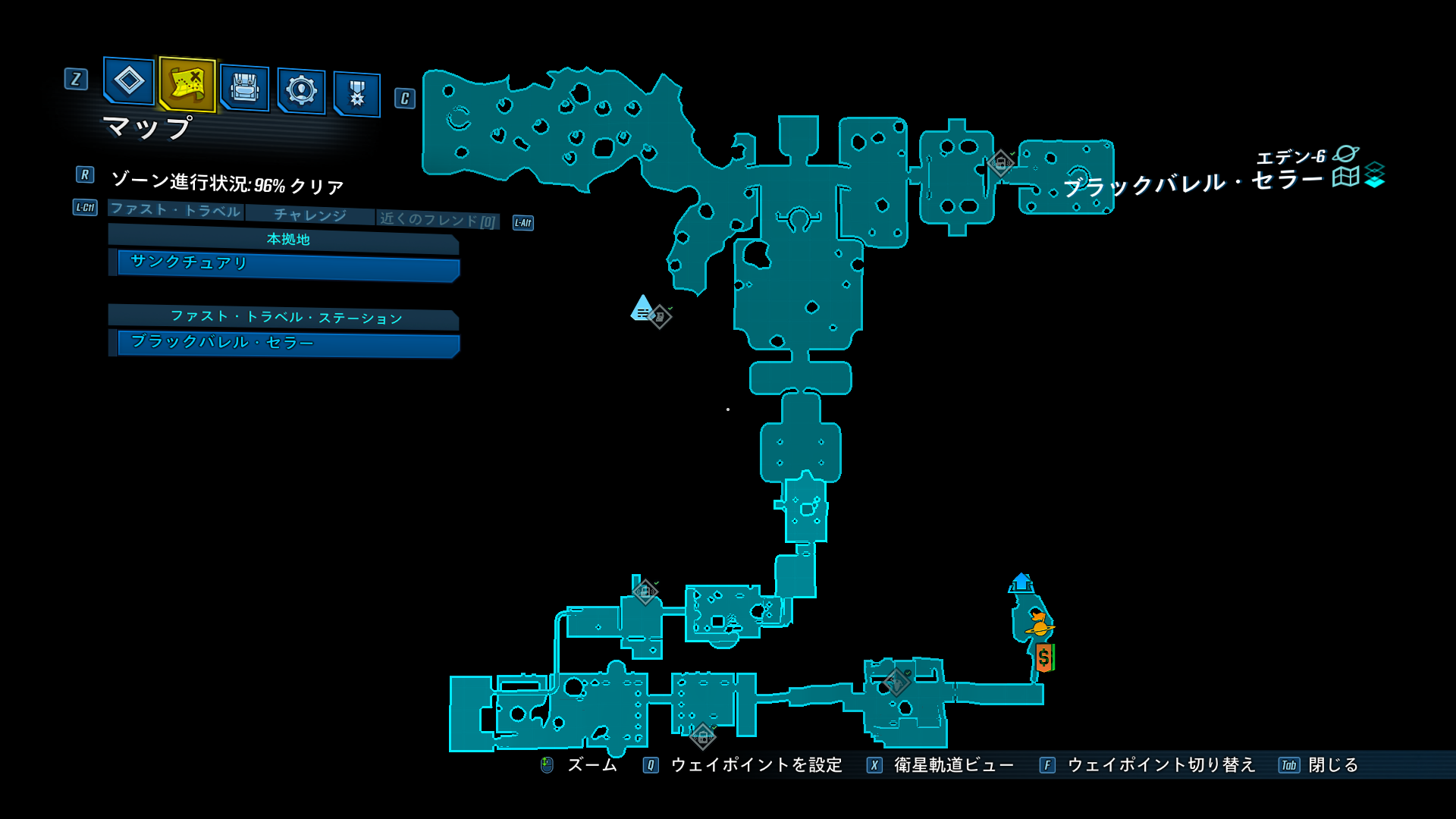 ブラックバレル・セラー 全体図