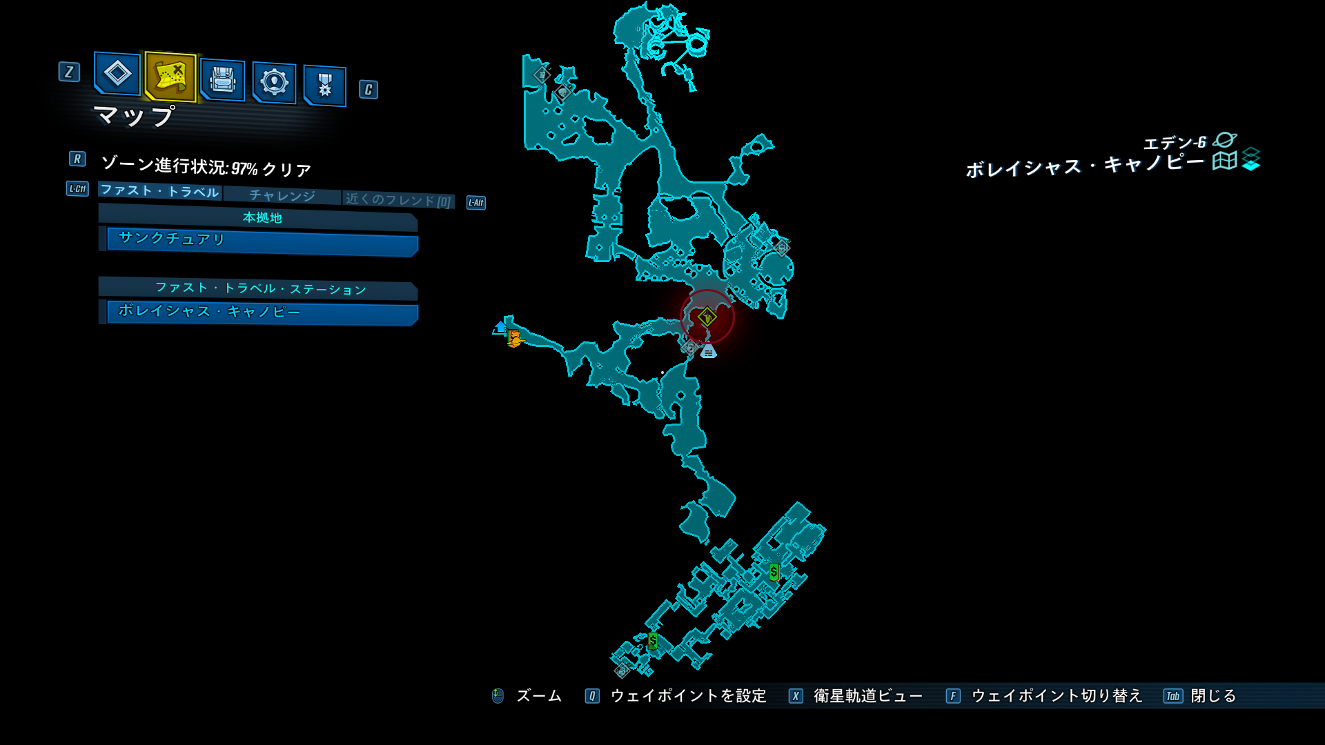 [[死んだクラップトラップ]]の位置