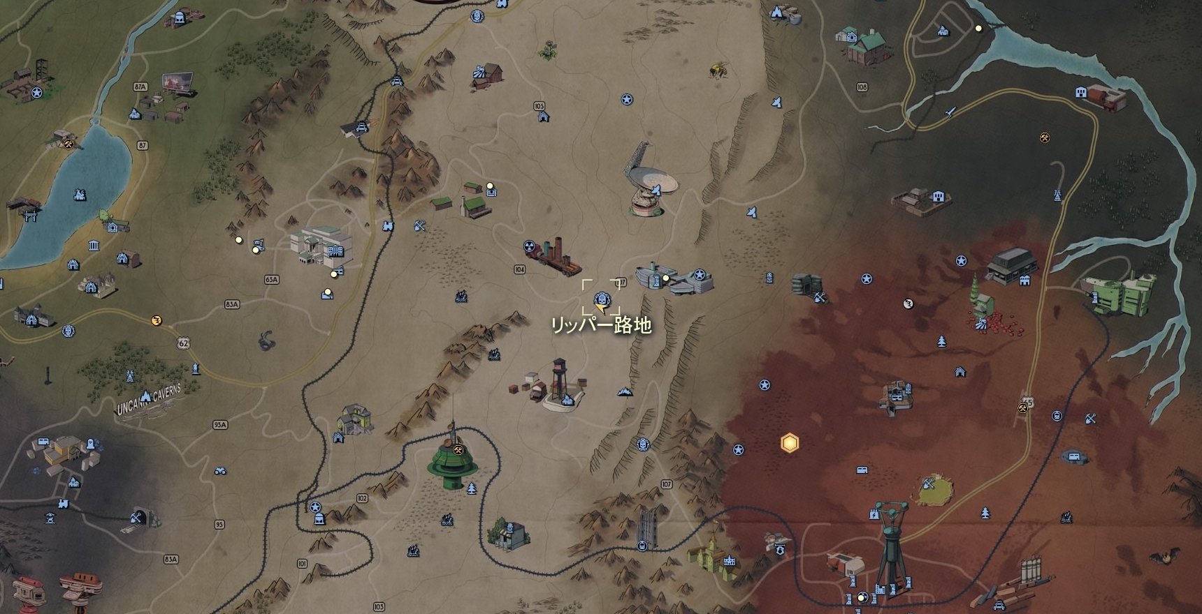 Fallout 76 карта сокровищ дикого рубежа 9