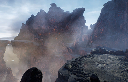 火山の火口