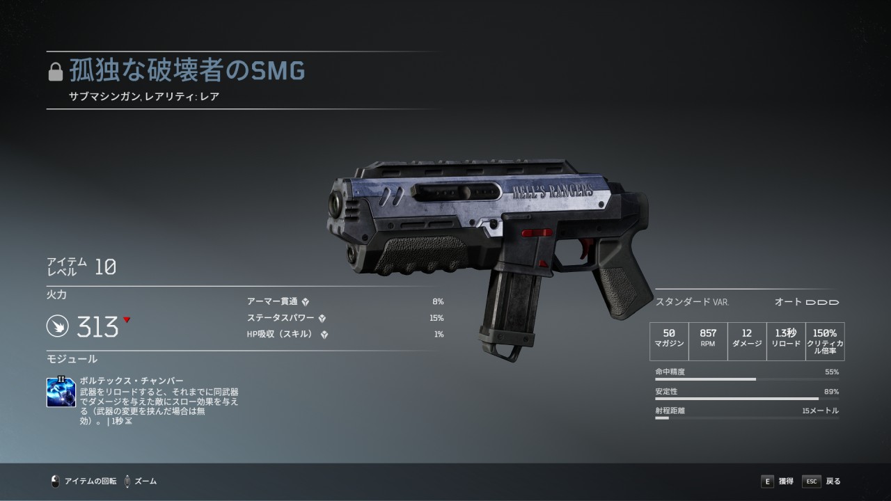 孤独な破壊者のSMG