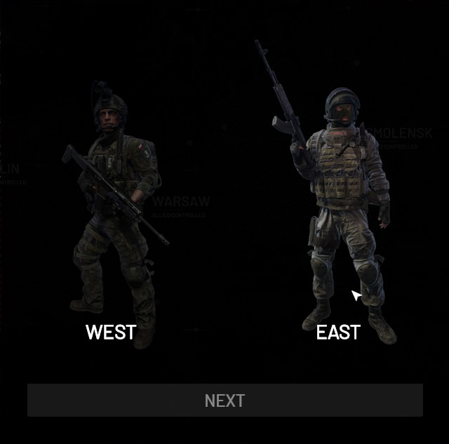 ファクションの選択